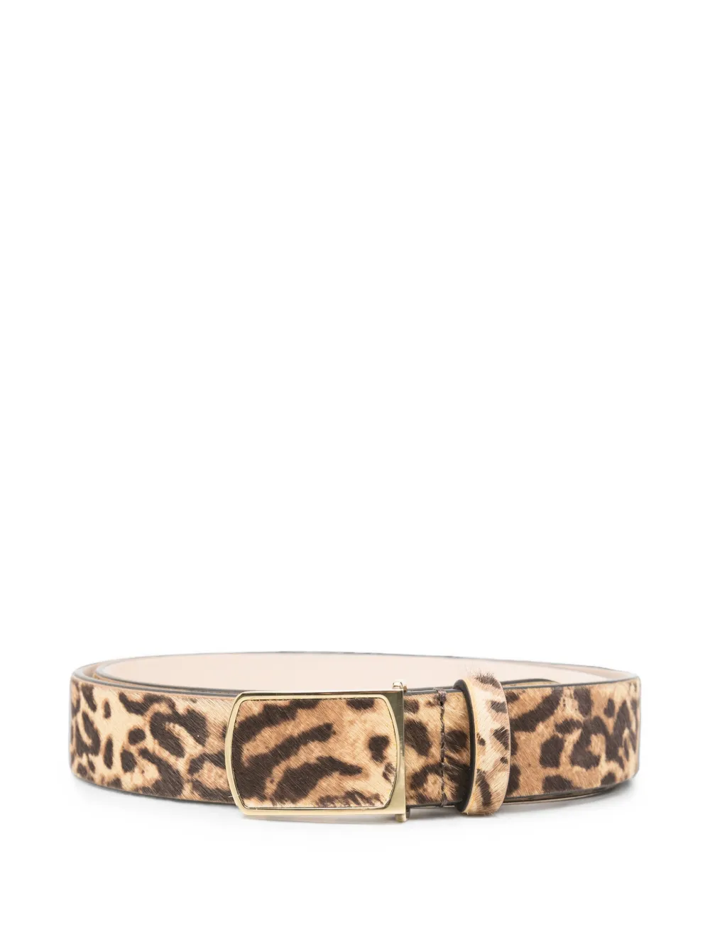ISABEL MARANT leopard-print buckle-fastening belt - Marrone