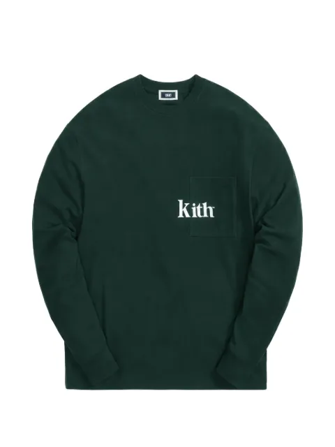 KITH Quinn logo-print long-sleeve T-shirt