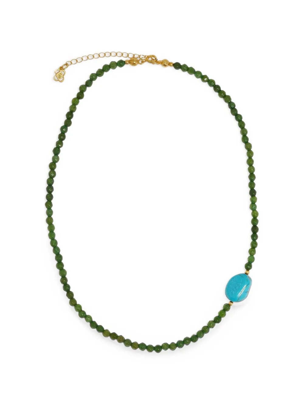 Ottoman Hands Felice jade turquoise beaded necklace
