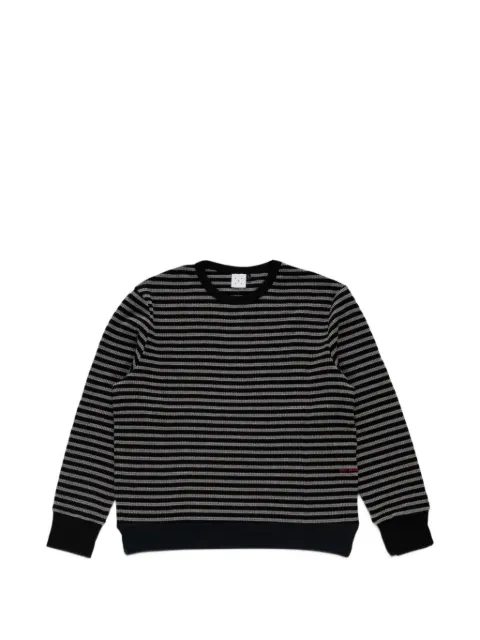 Pop Trading Company striped waffle-knit T-shirt