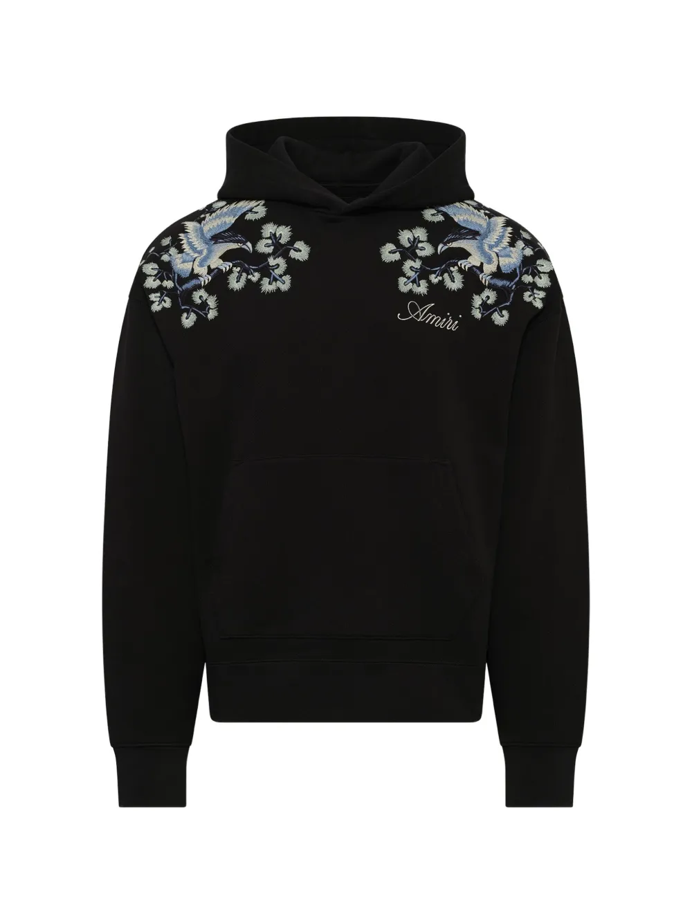 AMIRI floral-embroidered hoodie