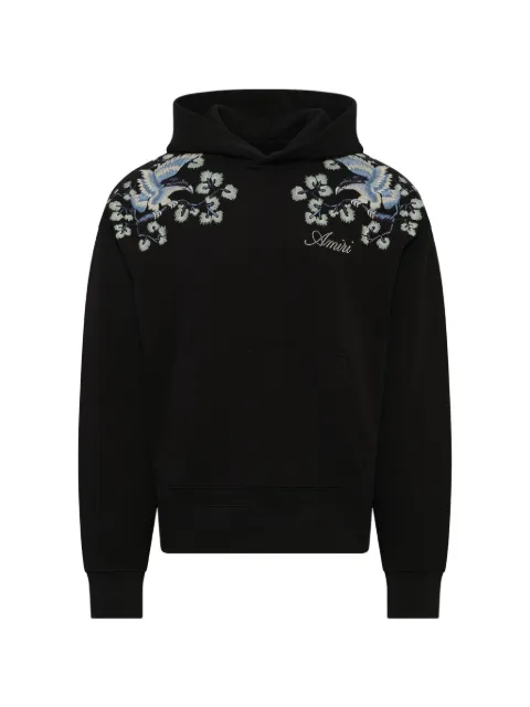 AMIRI floral-embroidered hoodie
