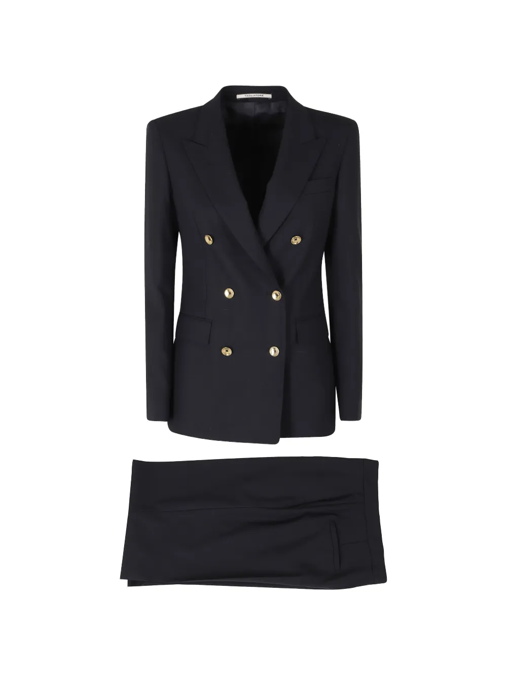 Tagliatore double-breasted wool suit - Blu