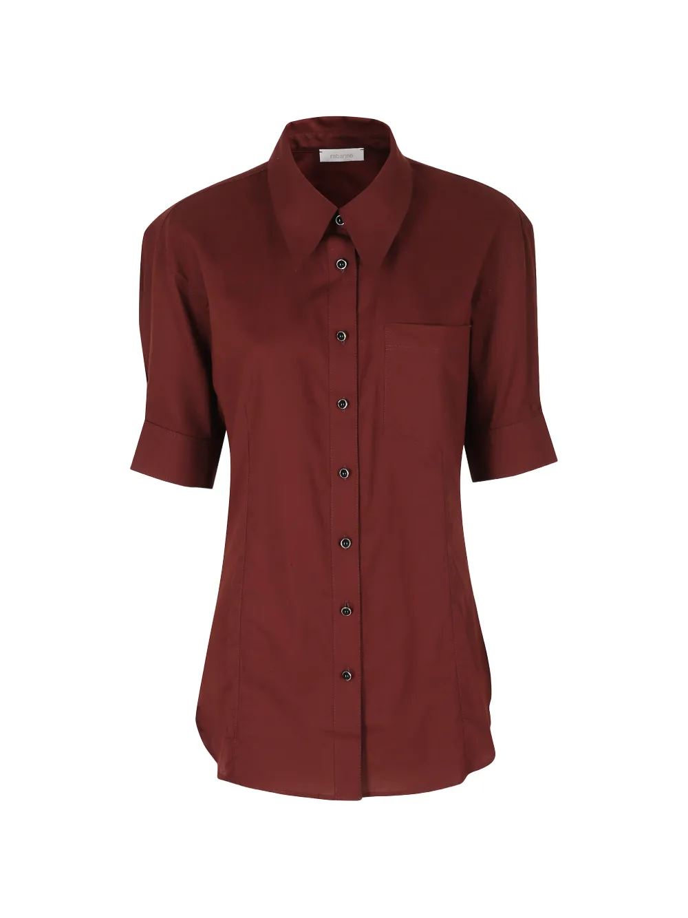 Rabanne short-sleeved chest-pocket shirt