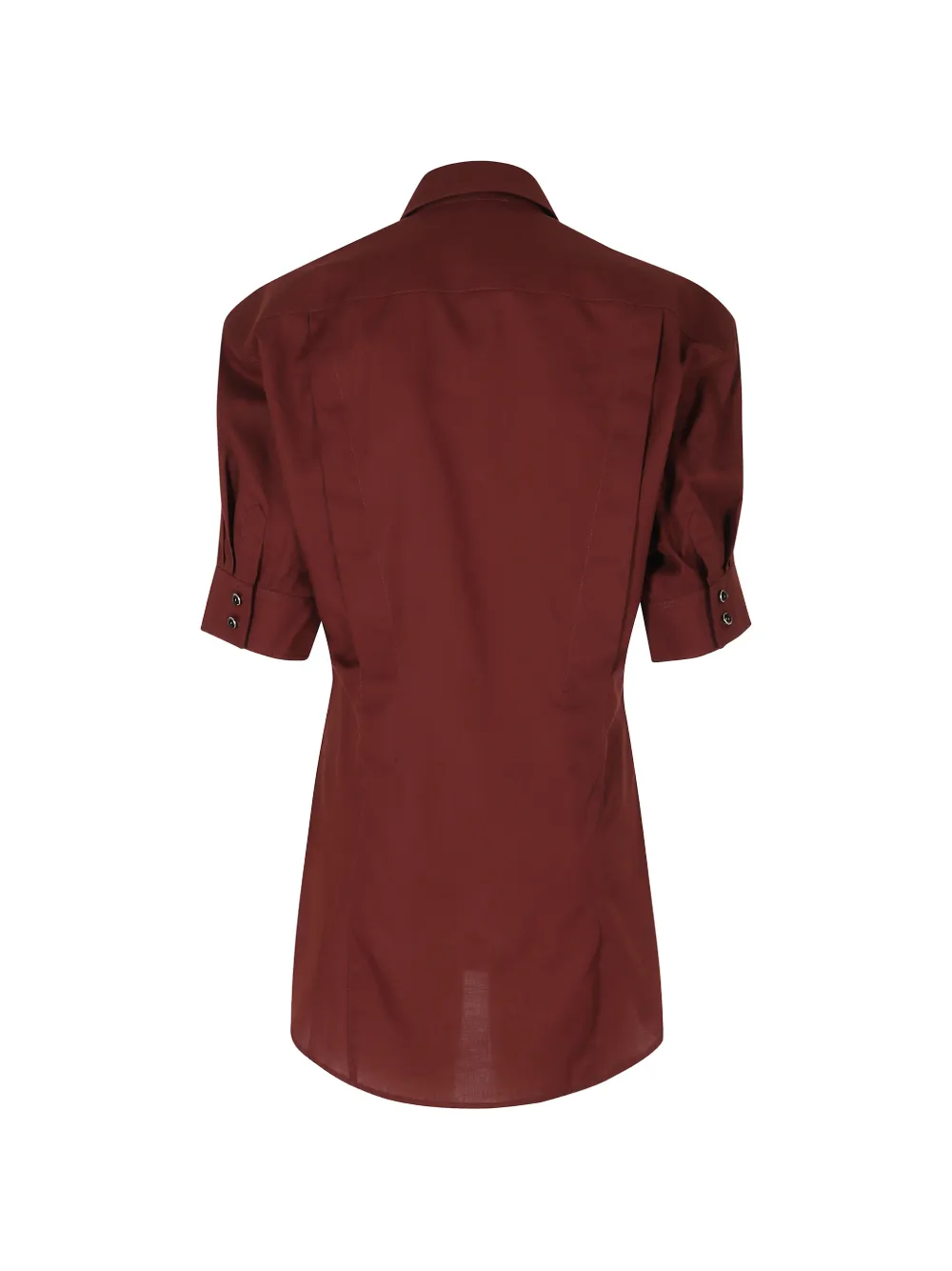 Rabanne short-sleeved chest-pocket shirt Rood