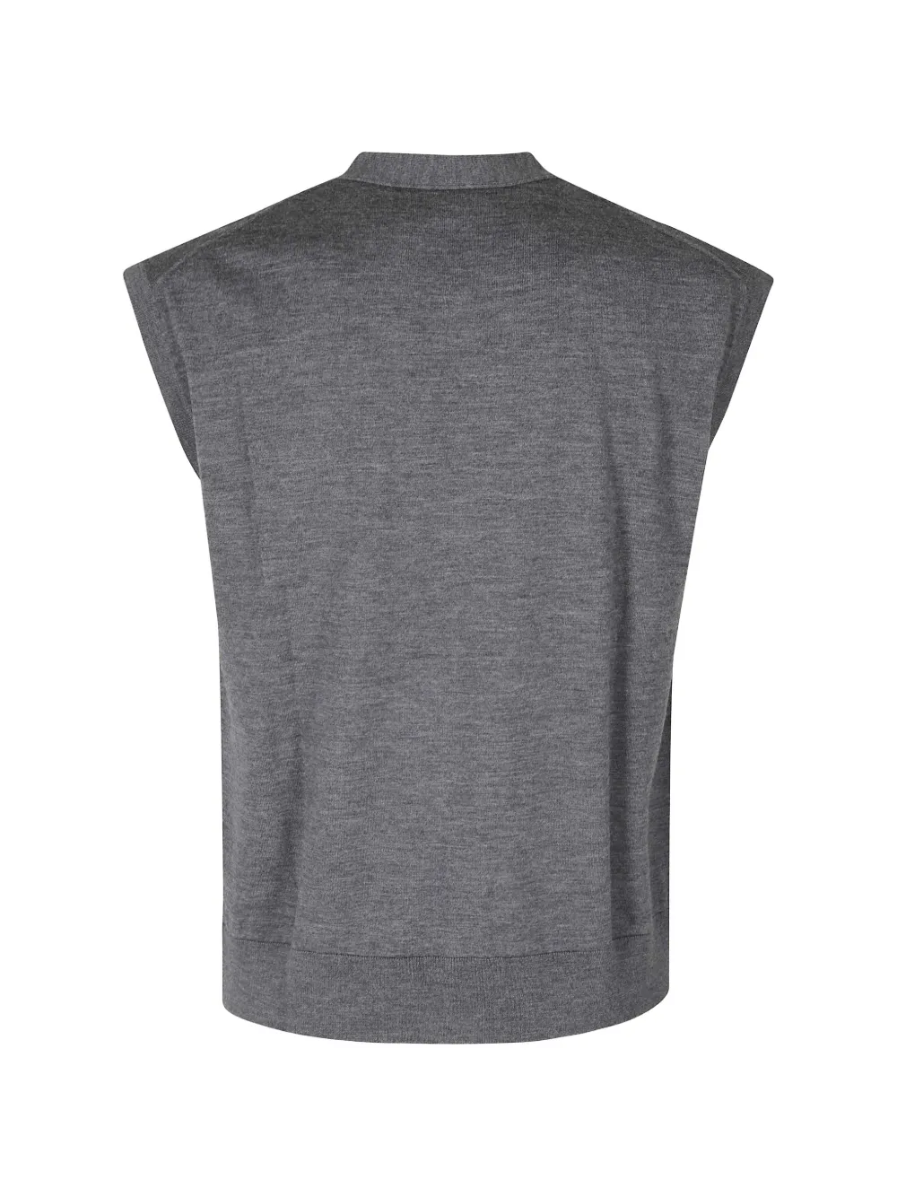 Paolo Pecora V-neck wool cardigan Grijs
