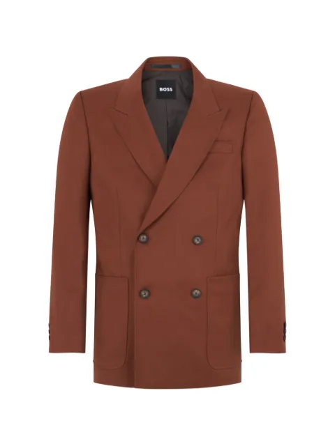 BOSS double-breasted peak-lapels blazer