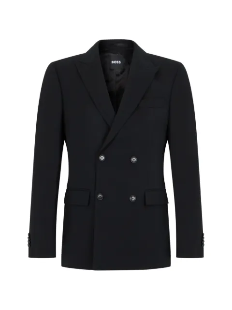 BOSS double-breasted peak-lapels blazer