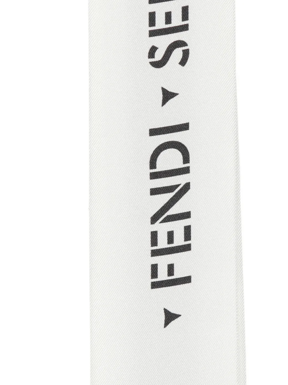 FENDI Selleria horse-print neckerchief Wit