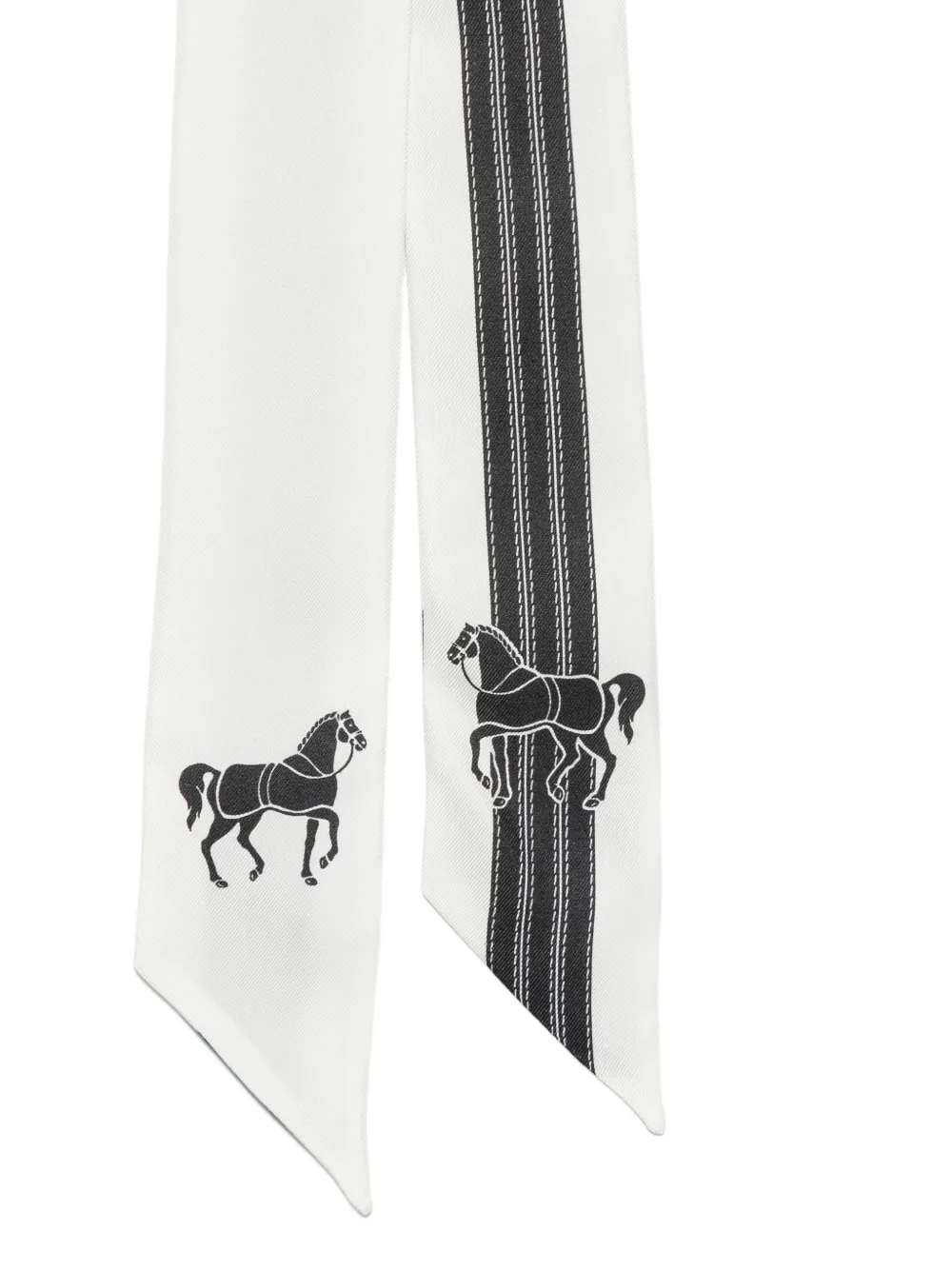 FENDI Selleria horse-print neckerchief Wit