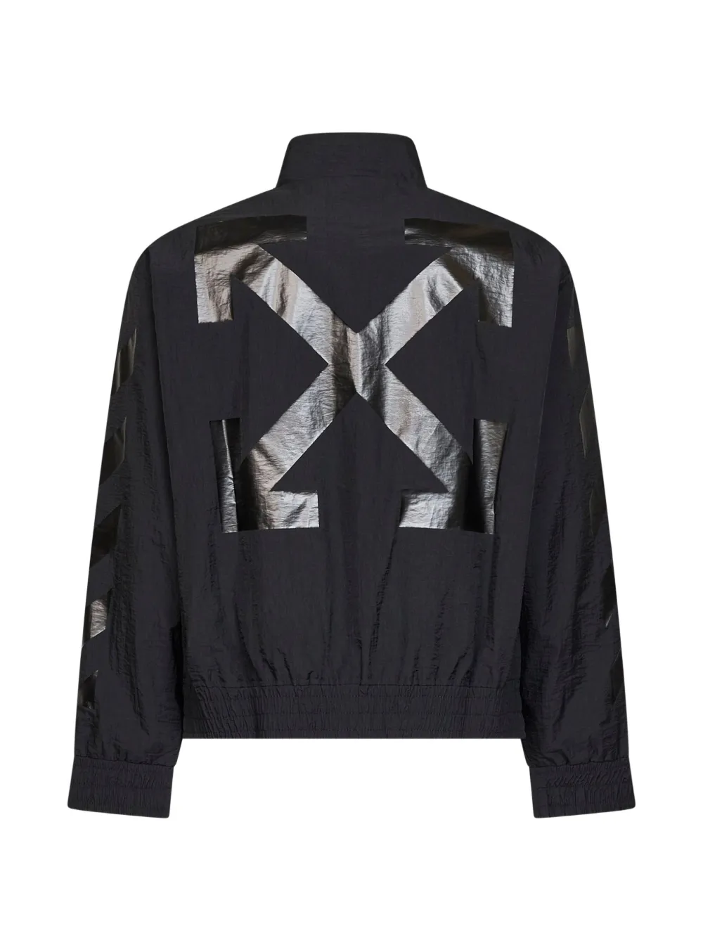 Off-White Arrows Diagonals jack met rits Zwart