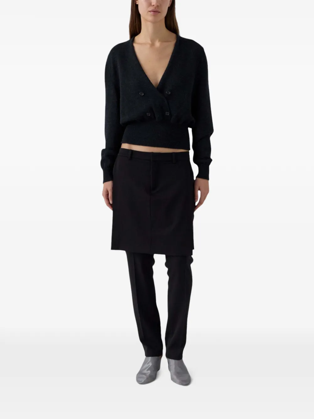 Gimaguas Mia broek met gelaagde rok Zwart