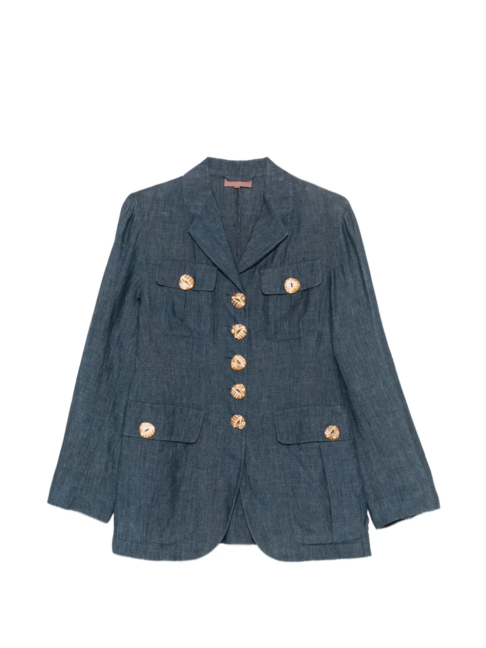 Romeo Gigli Pre-Owned veste boutonnée (années 1990) - Bleu Romeo Gigli Pre-Owned veste boutonnée (années 1990) - Bleu