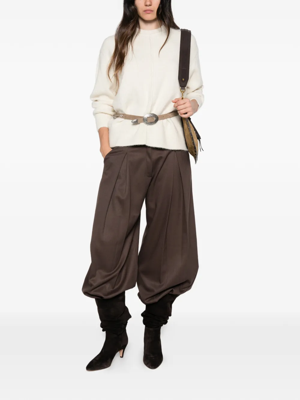 ISABEL MARANT Trui met zichtbare naad Beige
