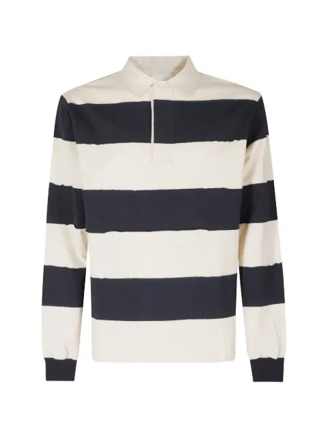 WOC striped long-sleeve polo shirt