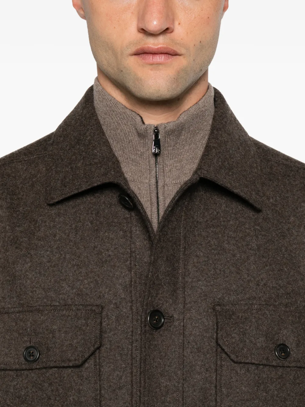 Corneliani Button-up jack Bruin