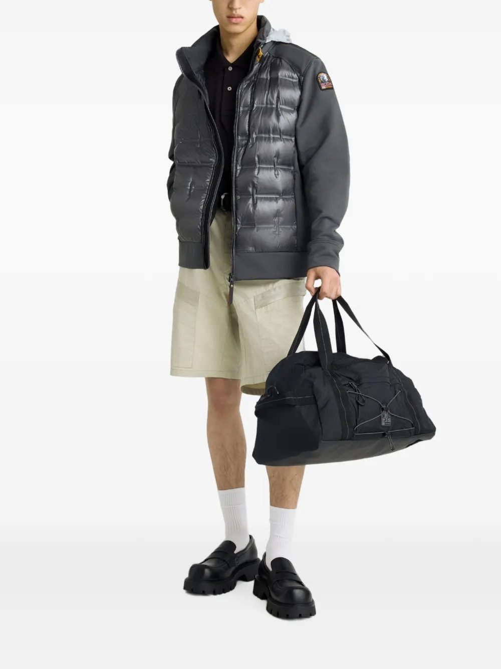 Parajumpers Matty gewatteerd jack met vlakken Zwart