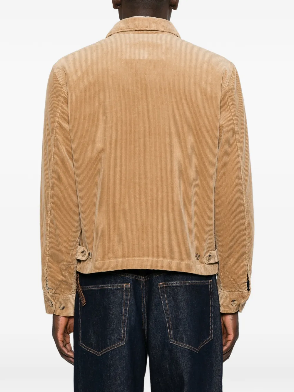 Polo Ralph Lauren corduroy logo-embroidered jacket Beige