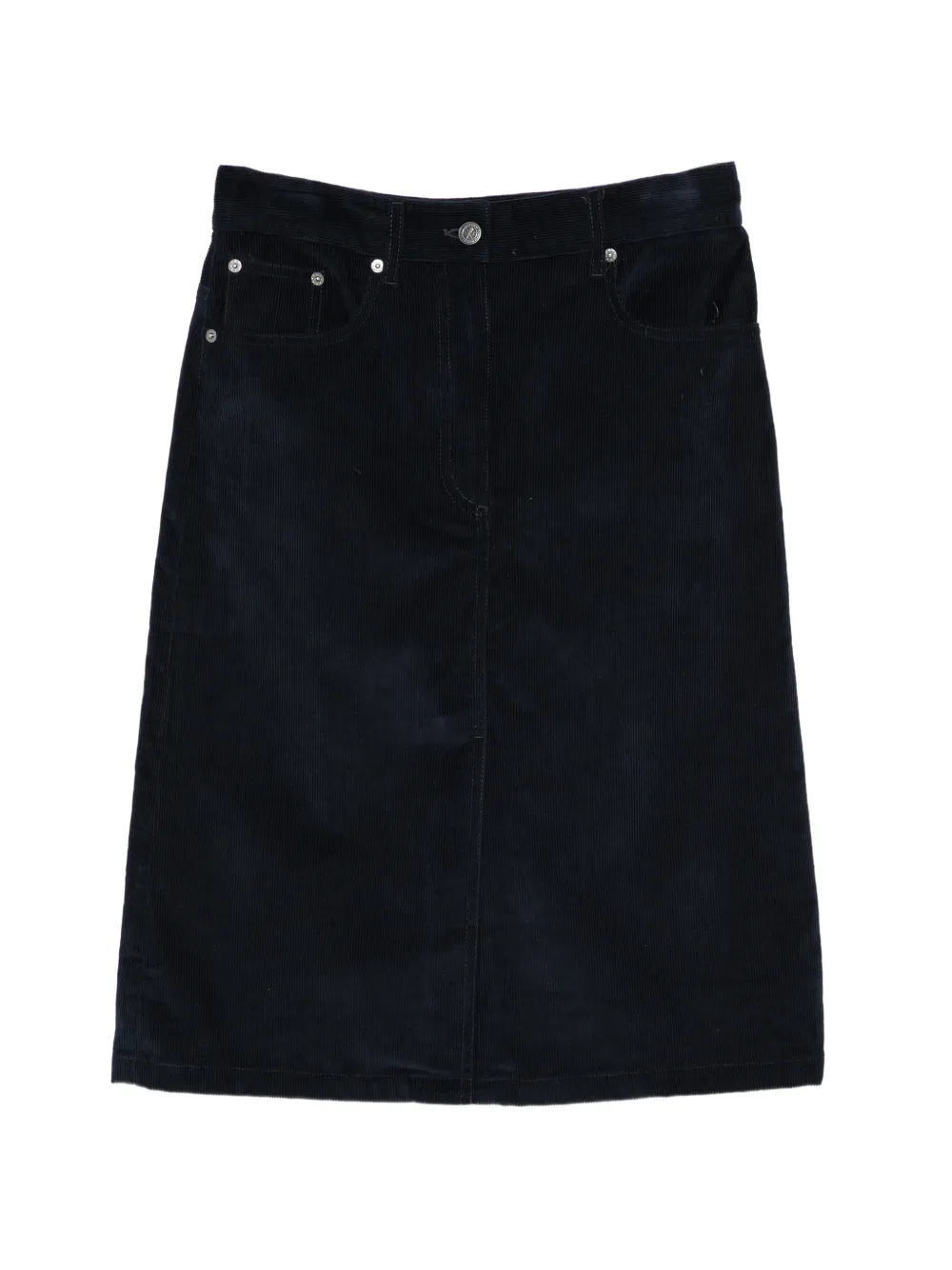 A.P.C. Lizzie corduroy midi skirt - Blu