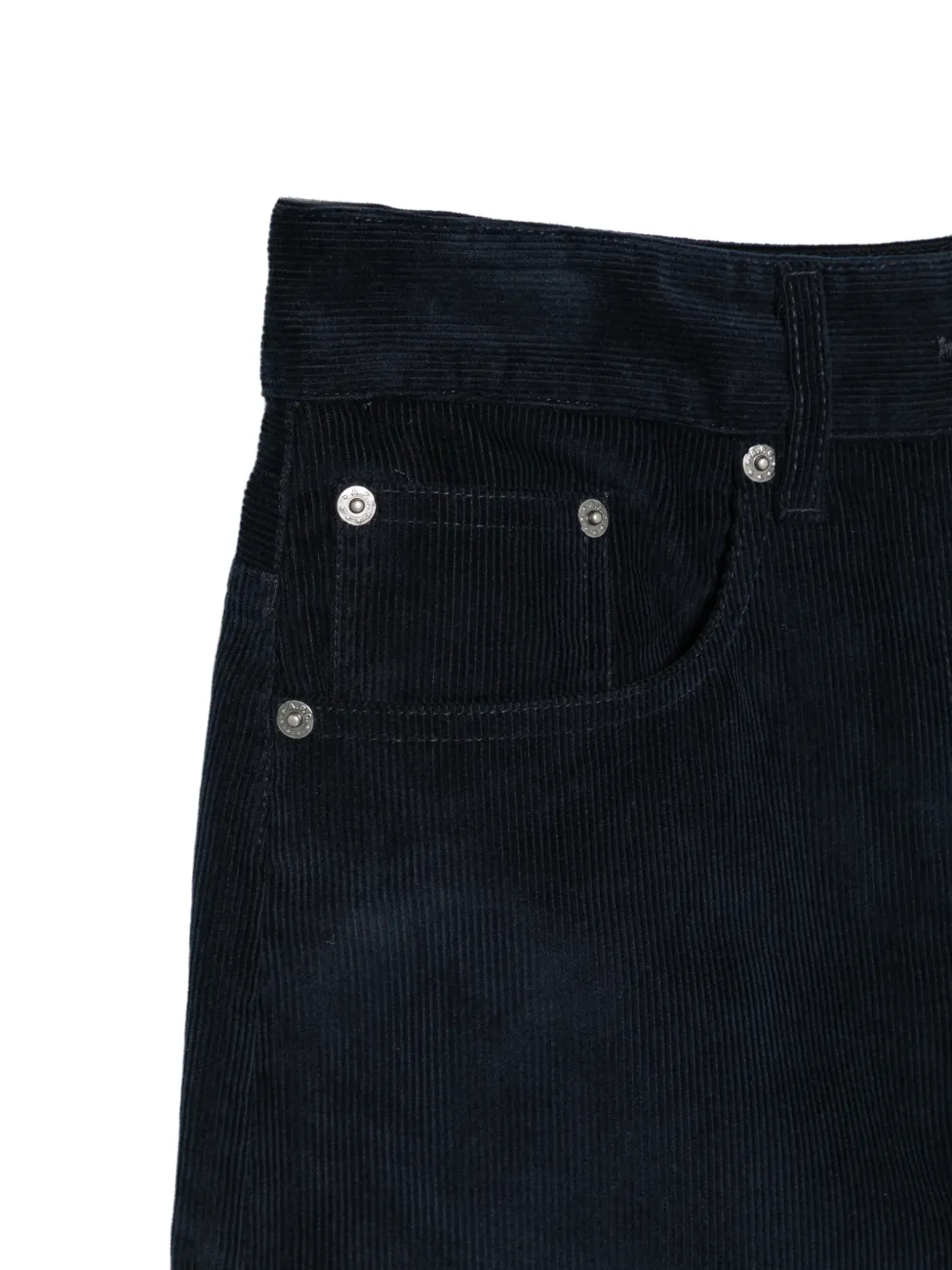 A.P.C. Lizzie corduroy midi skirt Blauw