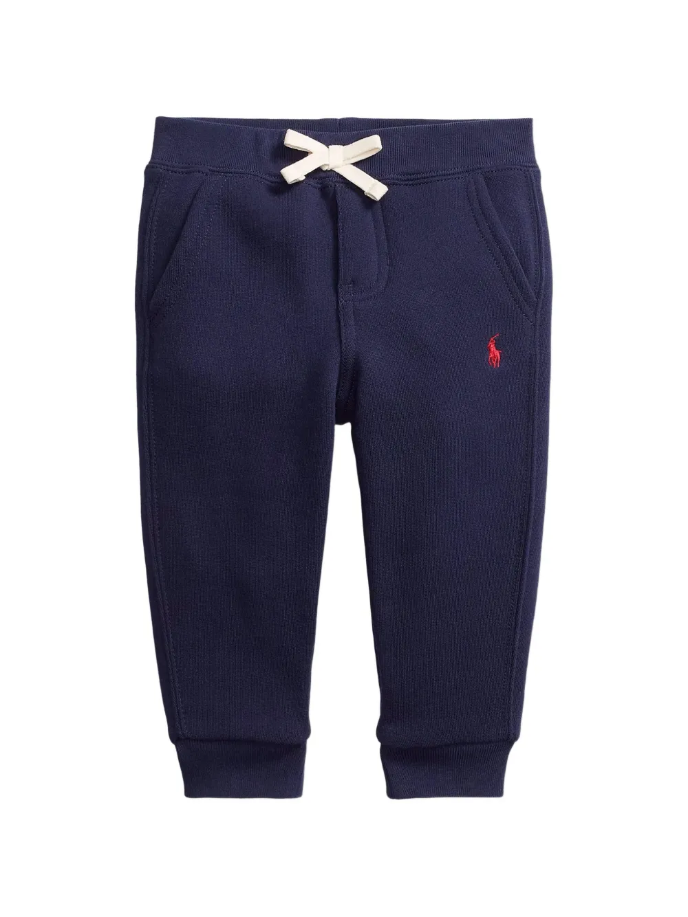POLO RALPH LAUREN KIDS logo-embroidered drawstring track pants - Blu