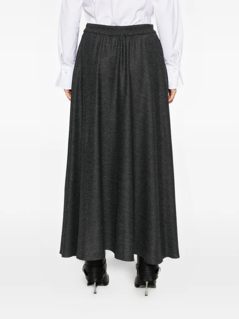 Drykorn Qerime elasticated-waist midi skirt Grijs