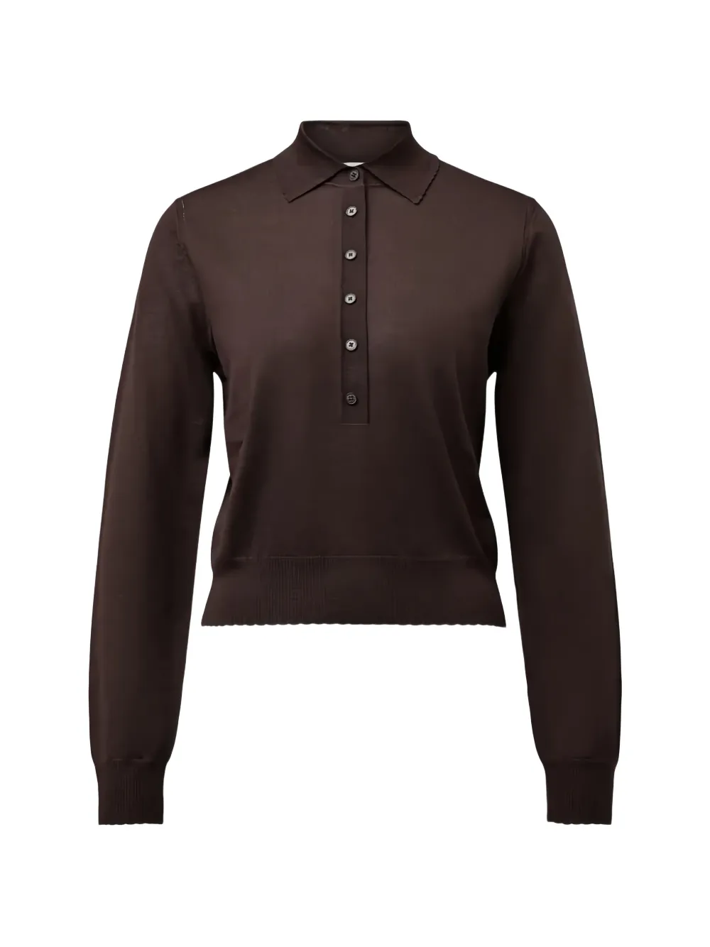 Drykorn Mynerva Button-placket Sweater In Brown
