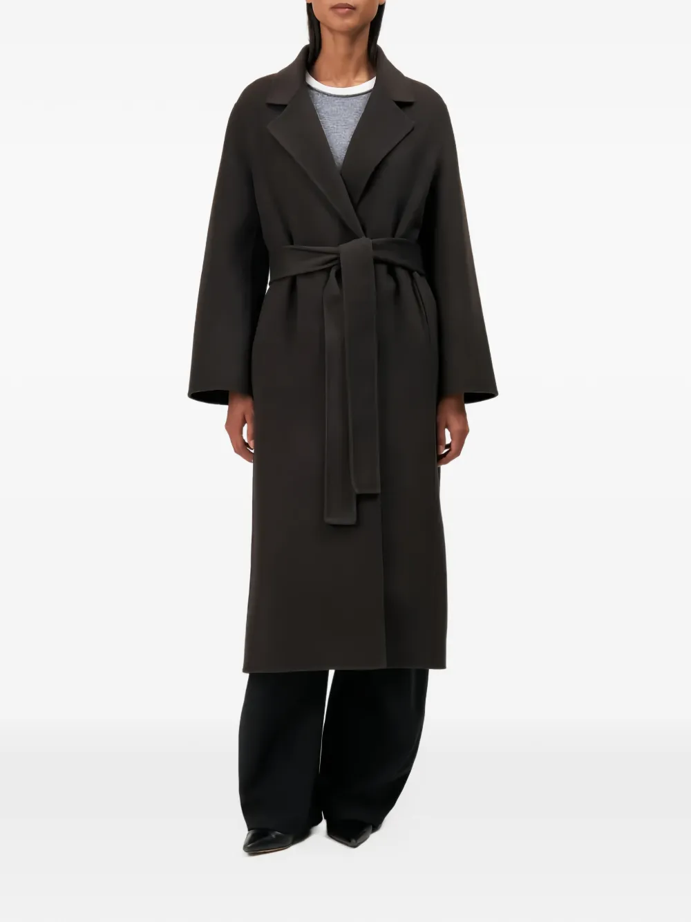 Drykorn Upavon belted coat - Marrone