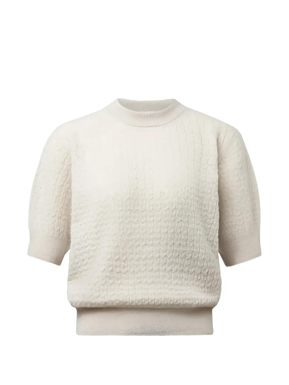 Drykorn pull Sanidy en maille torsadée - Tons neutres