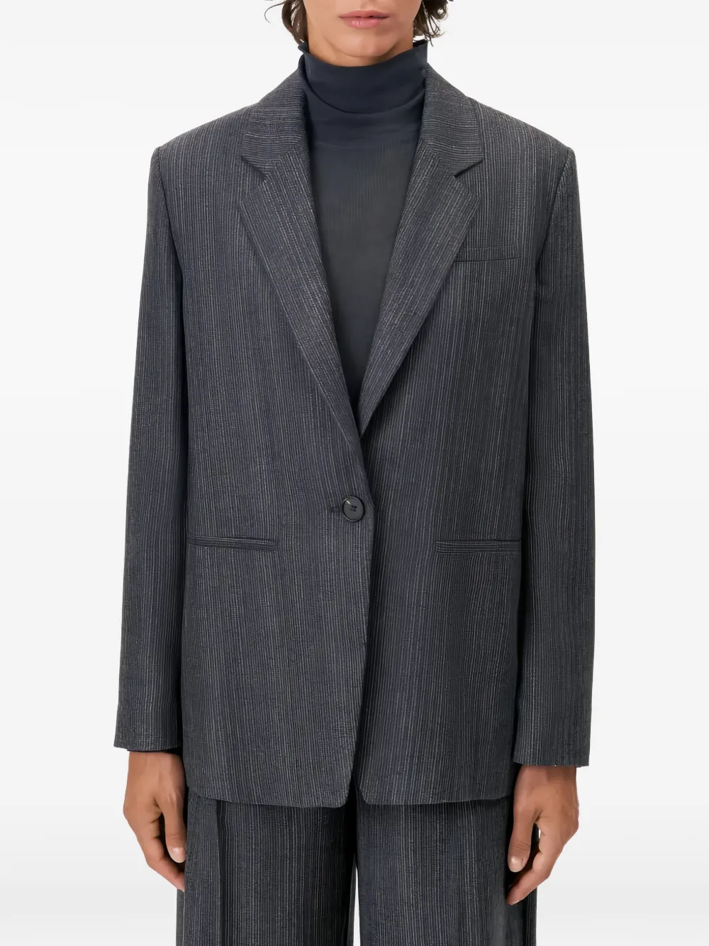 Drykorn Mowtie pinstriped blazer Grijs