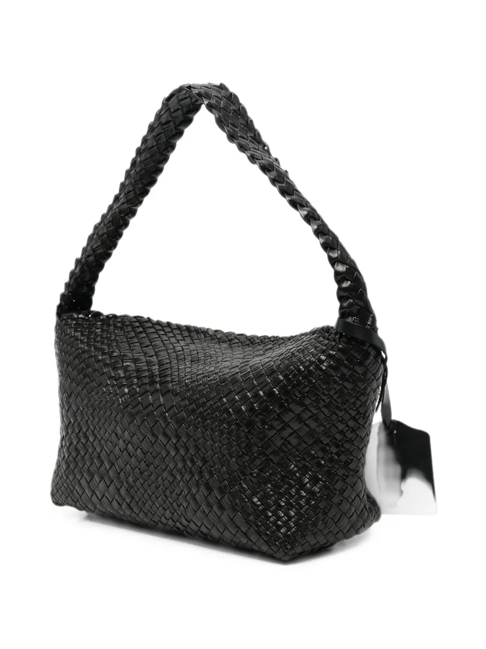 IBELIV Aura geweven leren shopper Zwart