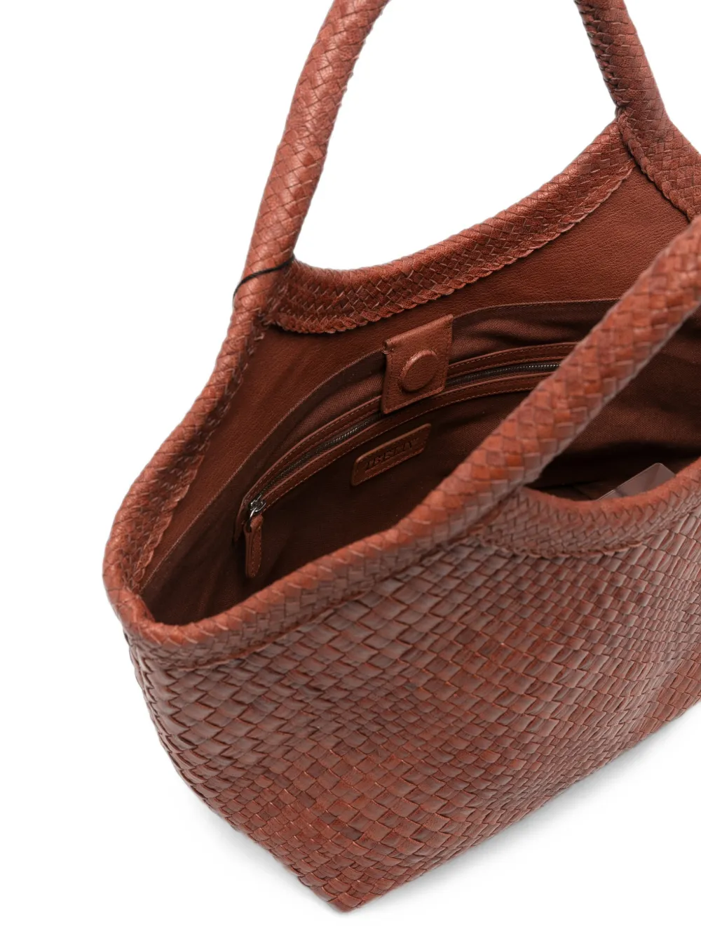IBELIV Pure geweven shopper Bruin