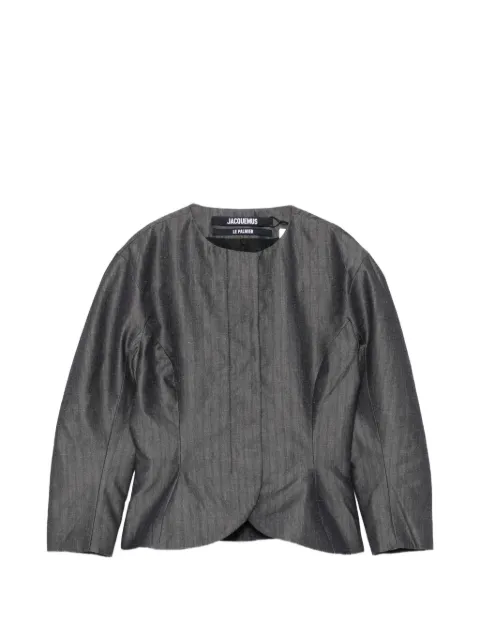 Jacquemus pinstripe-pattern peplum jacket
