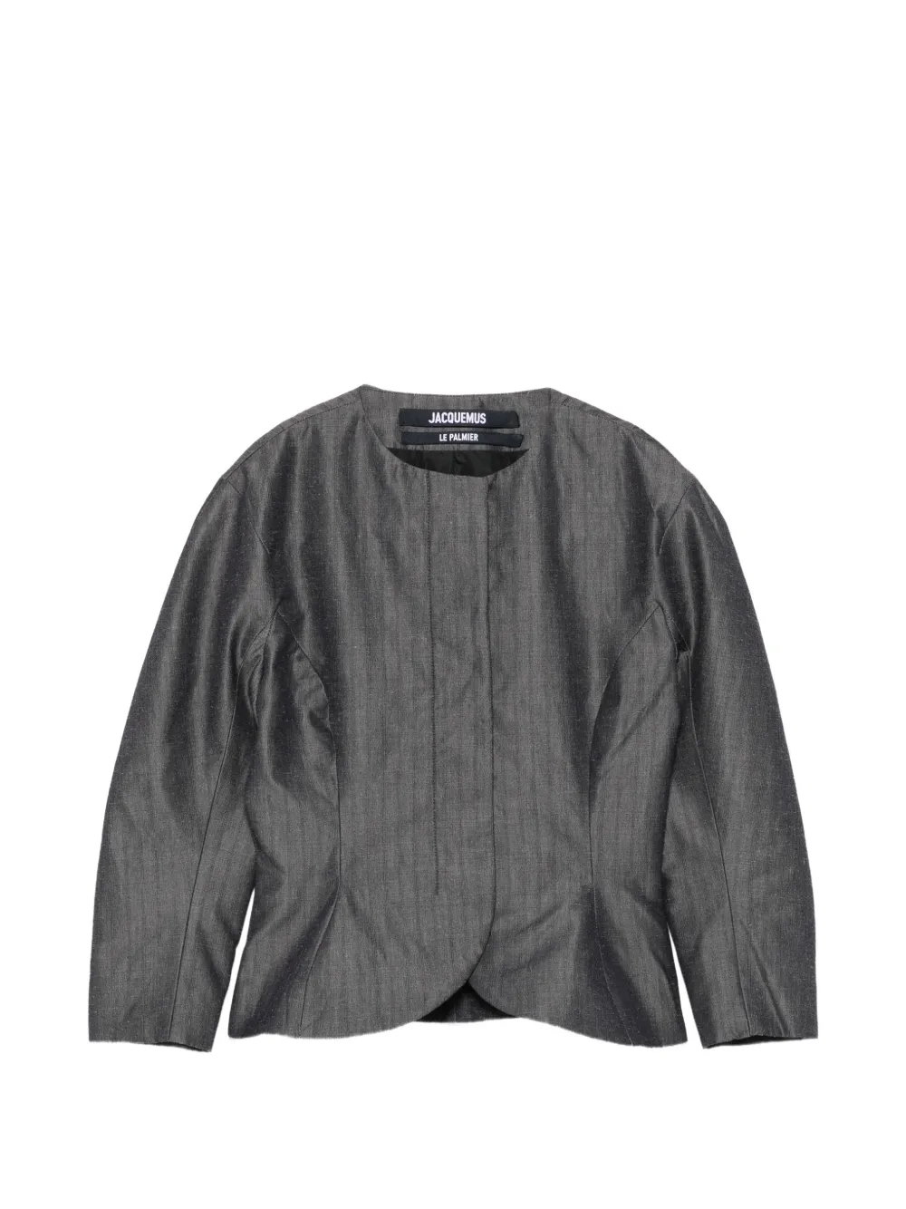 Jacquemus pinstripe-pattern peplum jacket