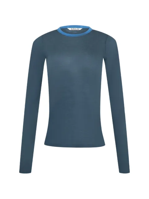 Auralee long-sleeve ringer T-shirt
