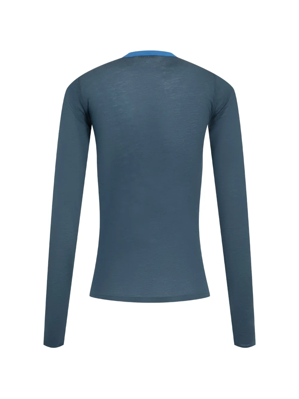 Auralee Ringer T-shirt met lange mouwen Blauw