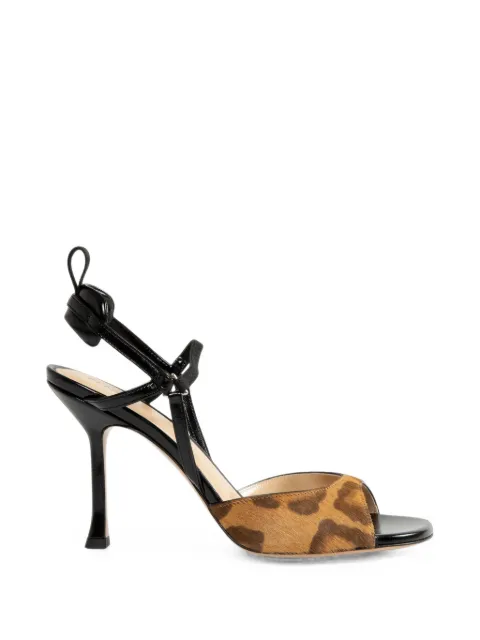 FENDI sandales Very Colibrì à imprimé léopard