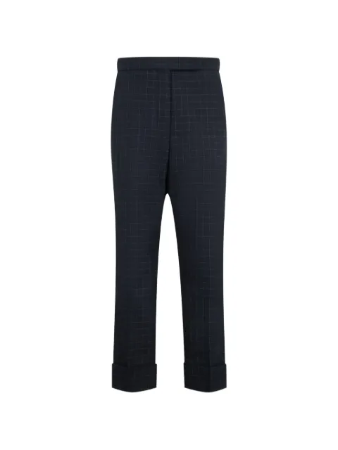 Thom Browne checked backstrap trousers