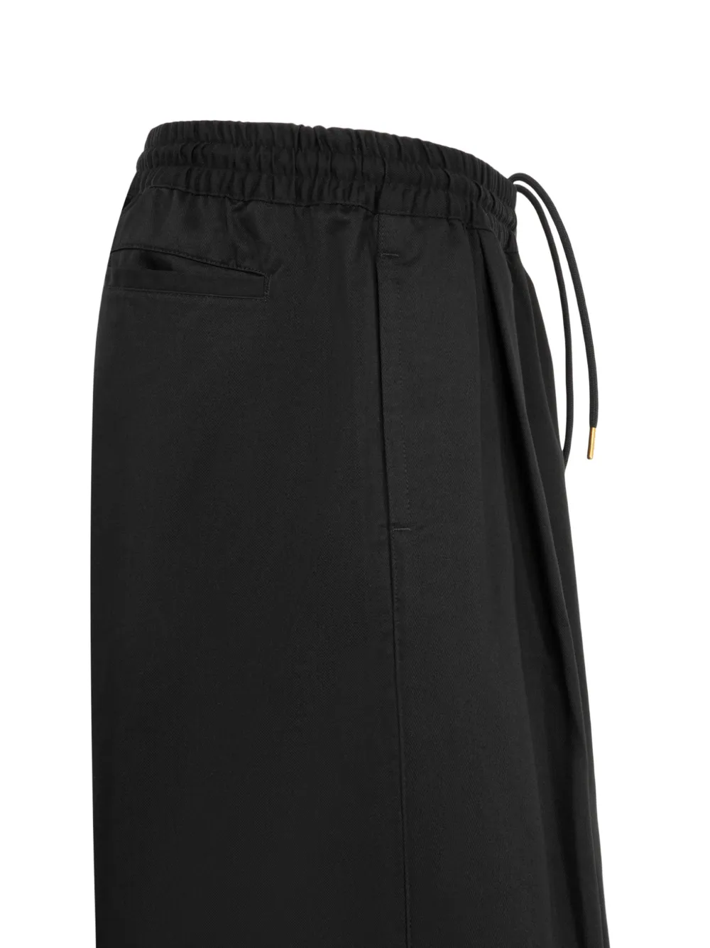 Willy Chavarria Orale shorts met plooien Zwart