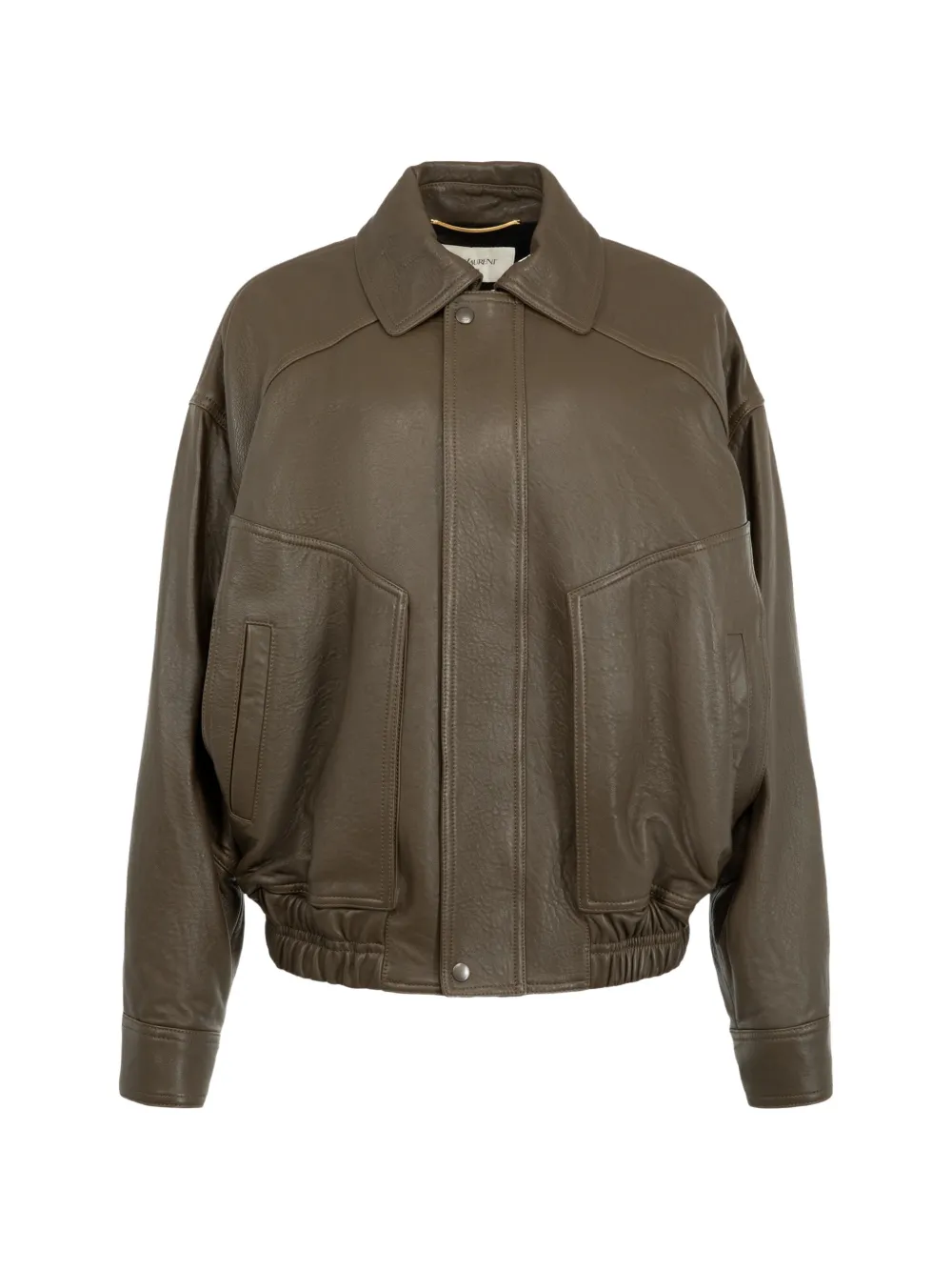 Saint Laurent leather bomber jacket