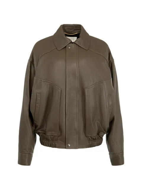 Saint Laurent leather bomber jacket