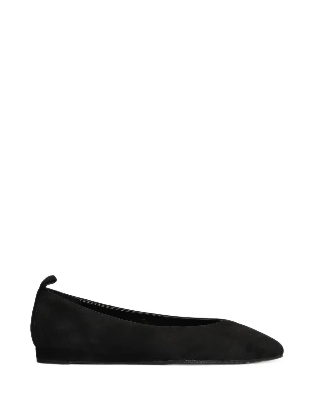 Biancadi Square-toe Ballet Flats In Black