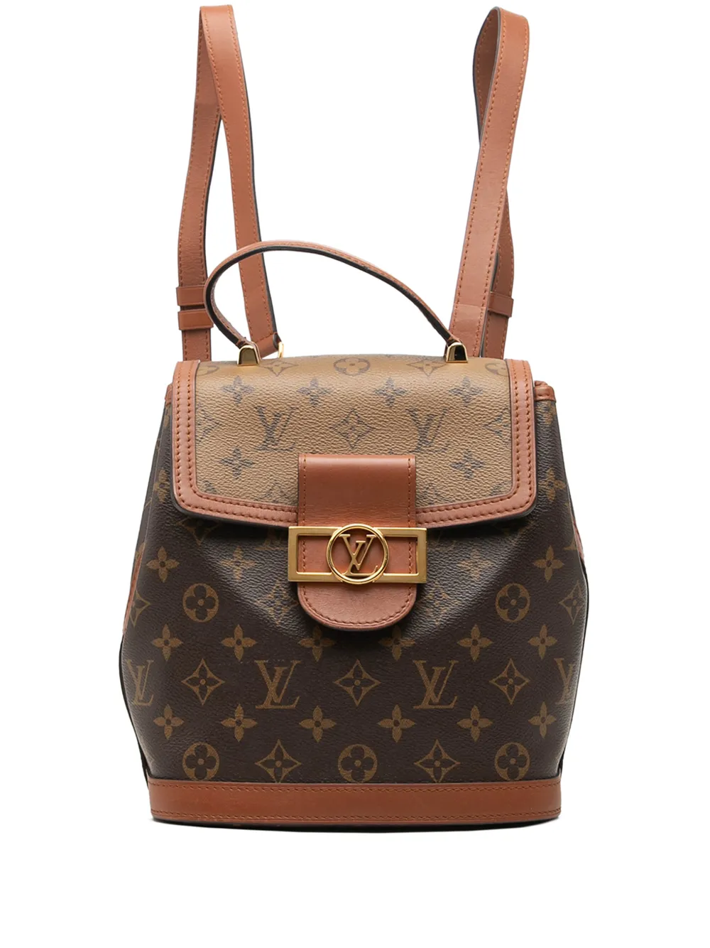 Louis Vuitton Pre-Owned 2020 Monogram Reverse Dauphine PM backpack - Marrone