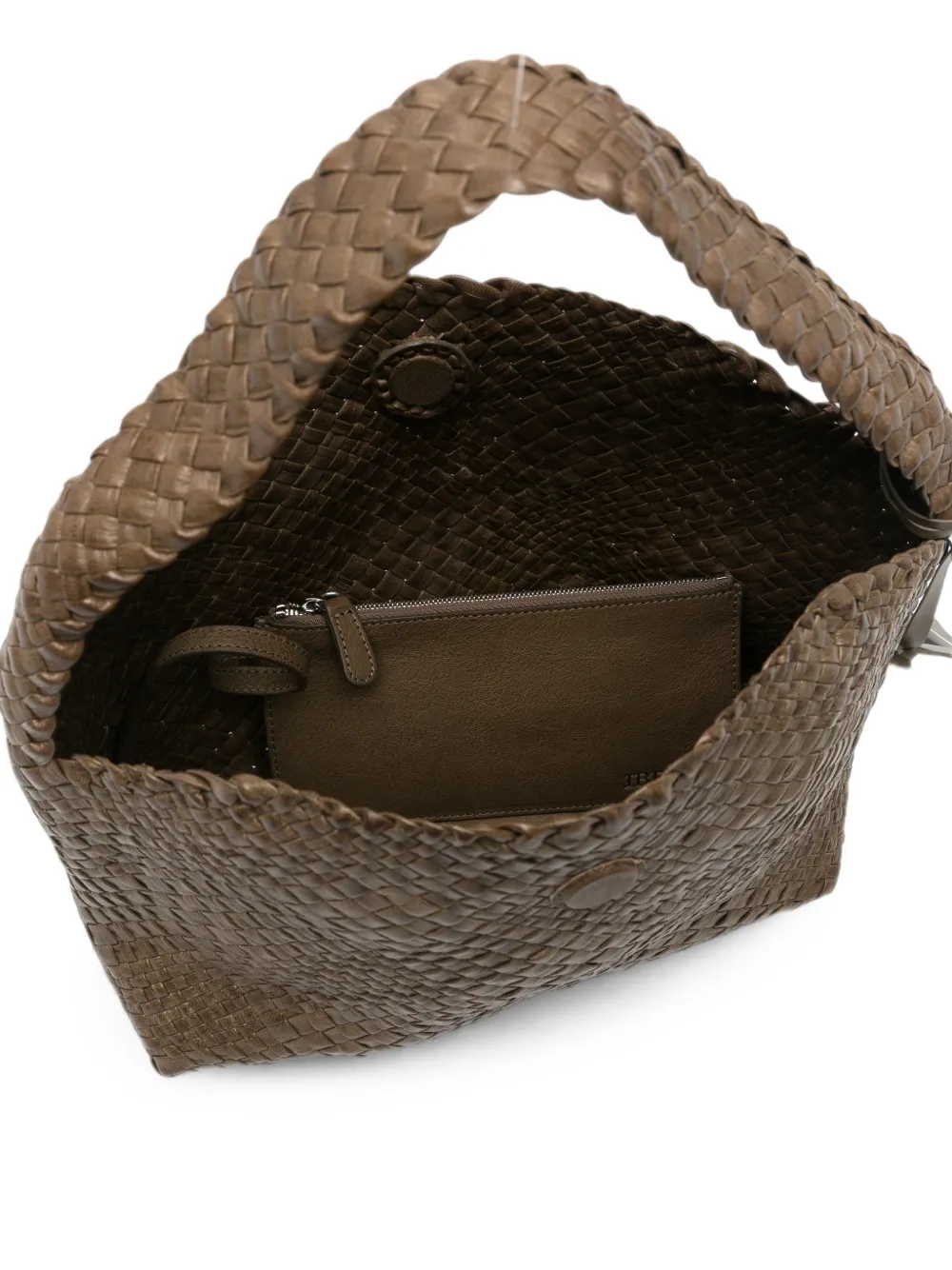 IBELIV Aura geweven leren shopper Bruin