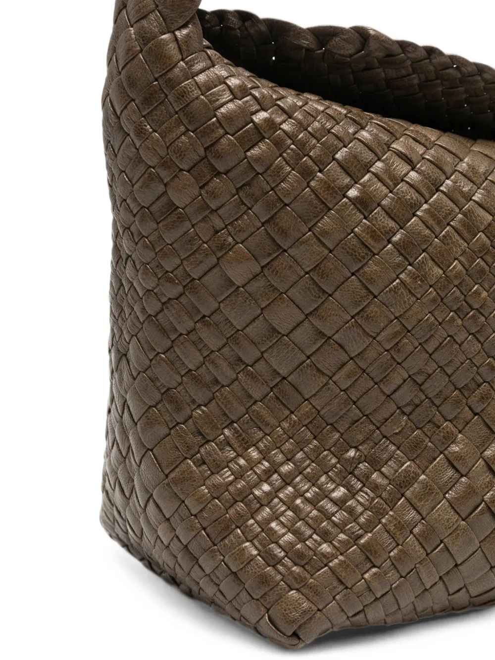 IBELIV Aura geweven leren shopper Bruin