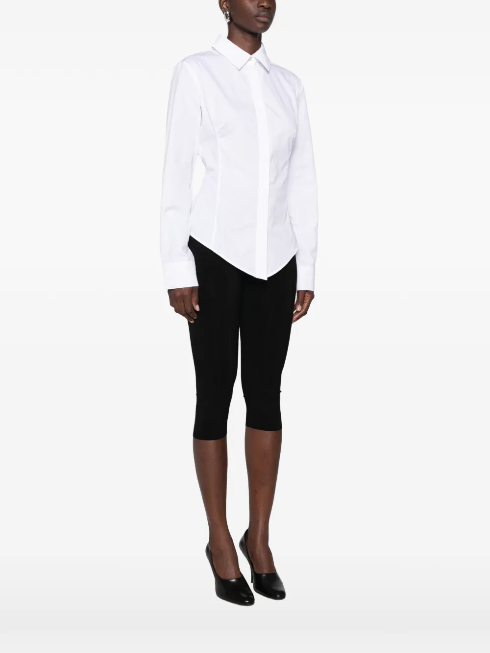 Jacquemus Blouse met puntige zoom Wit