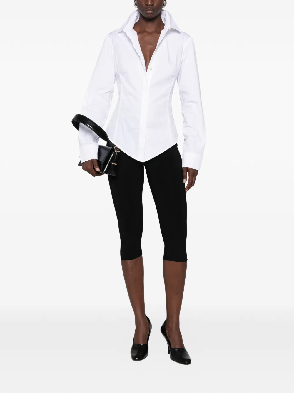 Jacquemus Blouse met puntige zoom Wit