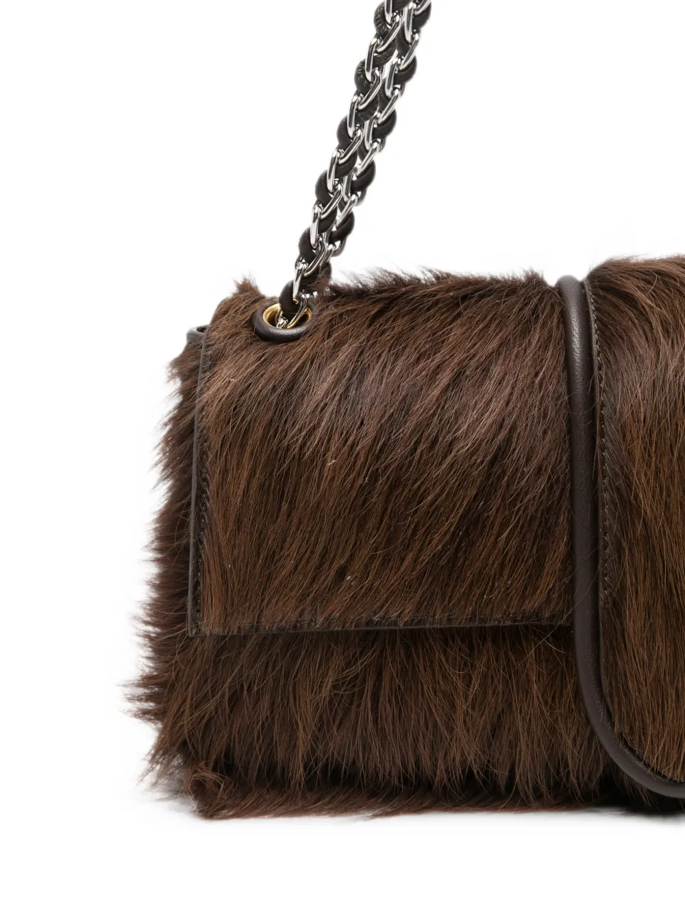 Jacquemus Le Bambino faux-fur Shoulder Bag | Brown | FARFETCH