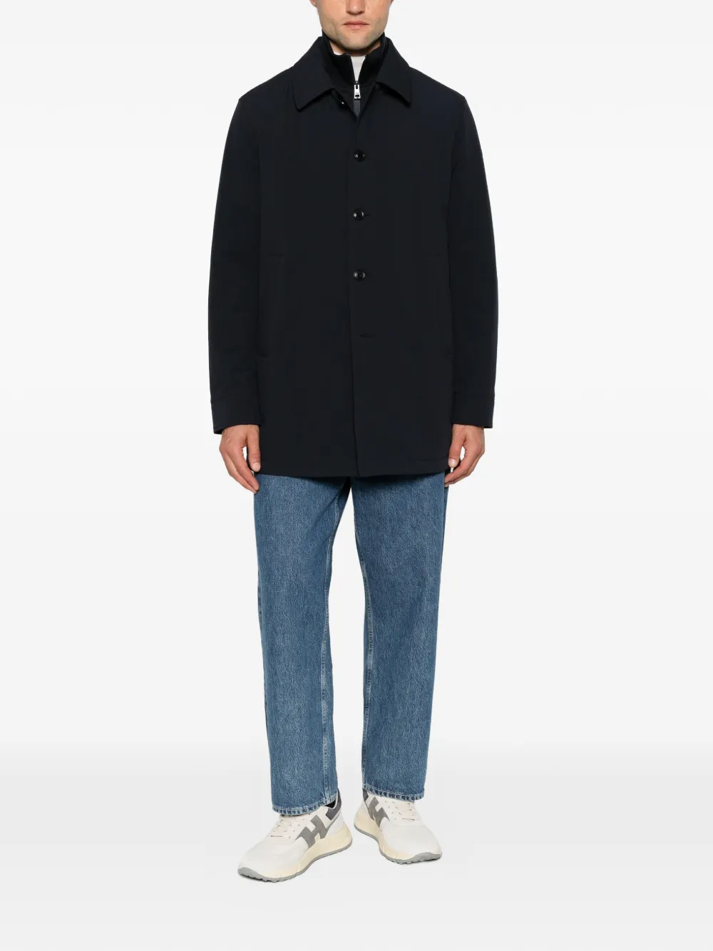 Duno Kiran Button-up Jacket In Blue