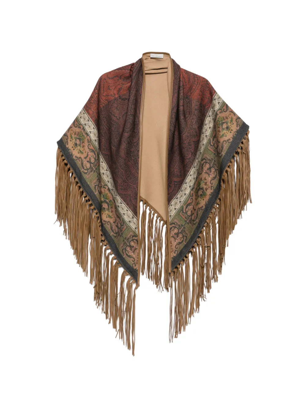 Pierre-Louis Mascia paisley-print fringed shawl